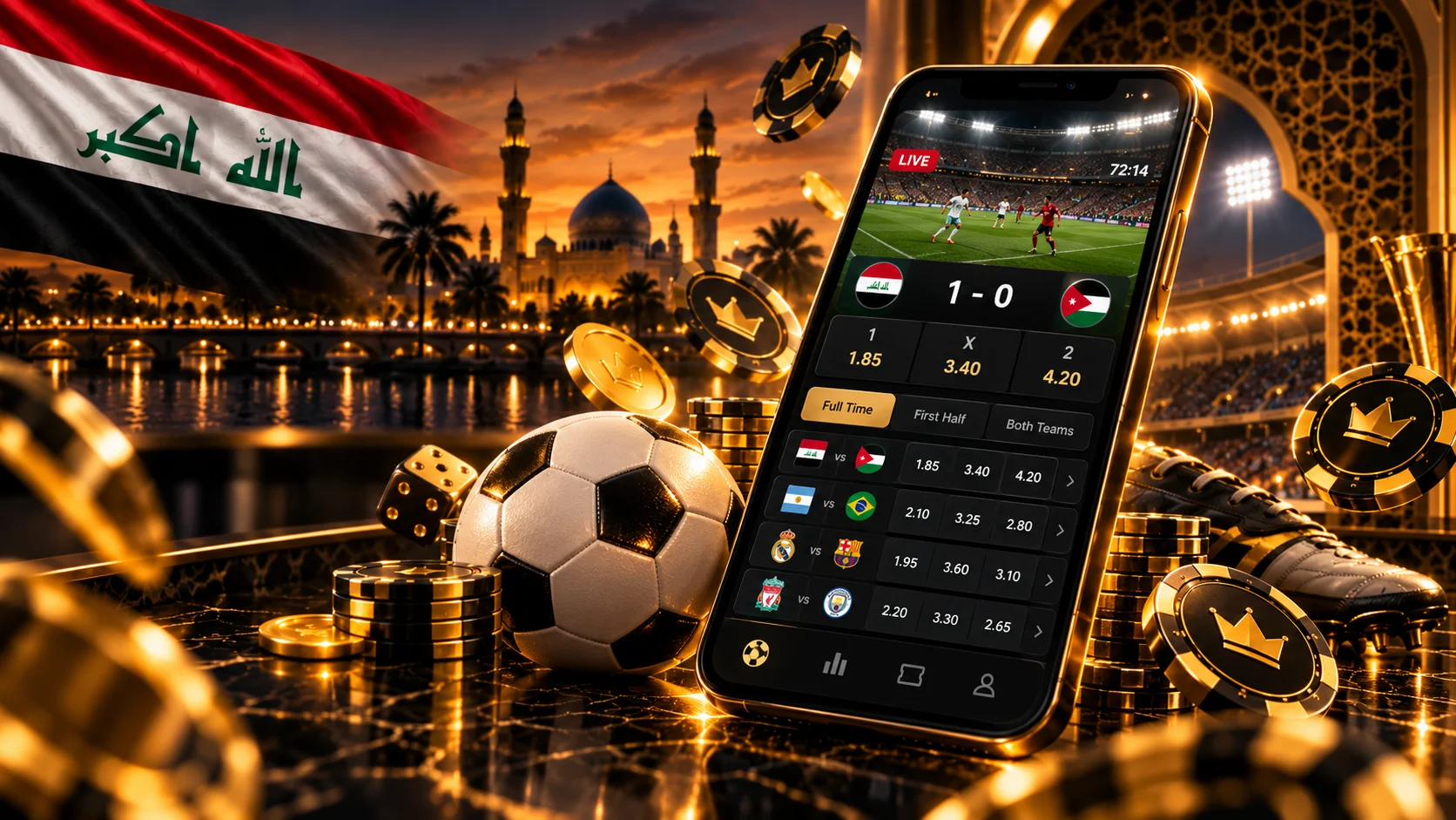 football betting platform in Iraq